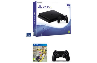 PS4 Slim 1TB Console, FIFA 17, DualShock 4 Bundle PS4 Slim 1TB Console, FIFA 17, DualShock 4 Bundle